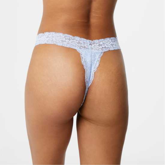 Jack Wills Lace Thong Baby Blue Дамско бельо