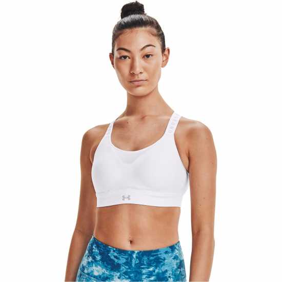 Under Armour Armour Infinity High Bra Womens Бяло/Сиво Спортни сутиени