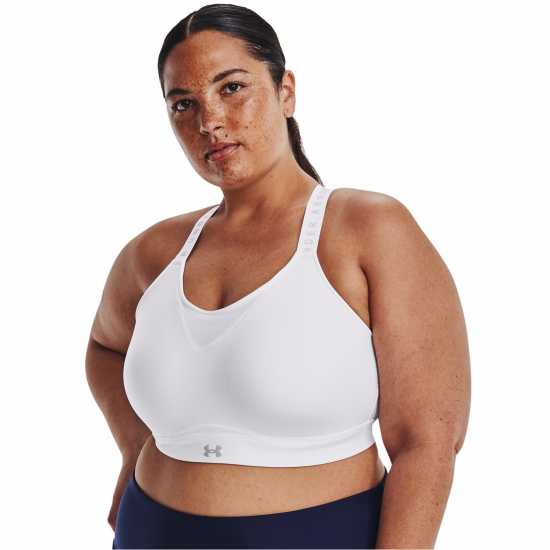 Under Armour Armour Infinity High Bra Womens Бяло/Сиво Спортни сутиени