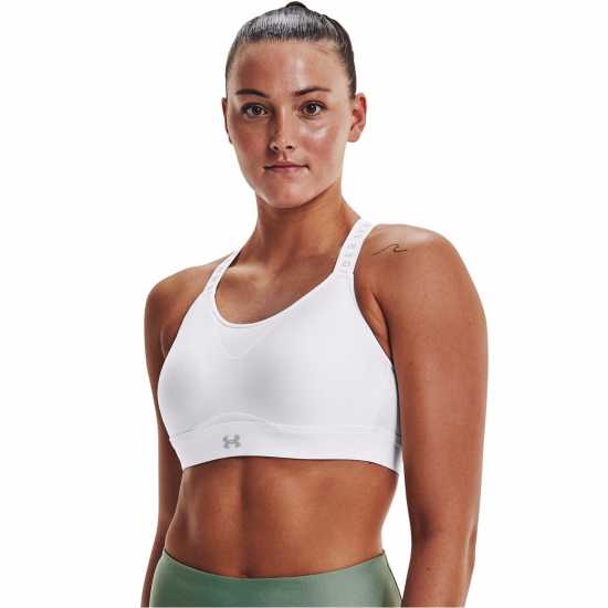 Under Armour Armour Infinity High Bra Womens Бяло/Сиво Спортни сутиени