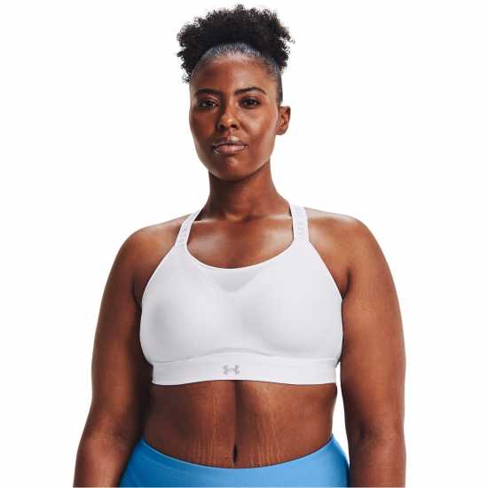 Under Armour Armour Infinity High Bra Womens Бяло/Сиво Спортни сутиени
