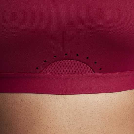Nike Dri-FIT Swoosh Women's High-Support Non-Padded Adjustable Sports Bra Pomegranate Спортни сутиени