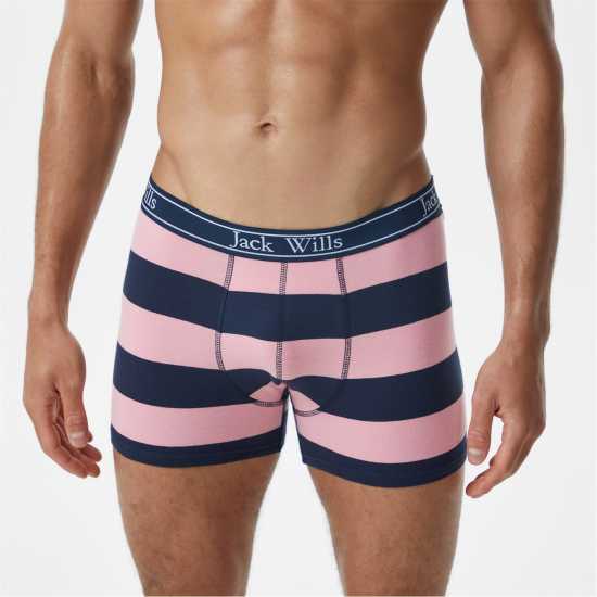 Мъжко бельо Jack Wills Multipack Boxers 3 Pack Розово Морско Поло Jack Wills Multipack Boxers 3 Pack Розово Морско Поло Мъжко бельо
