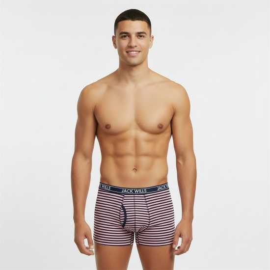 Jack Wills Daundley Multipack Boxers 3 Pack Розово Морско Поло 