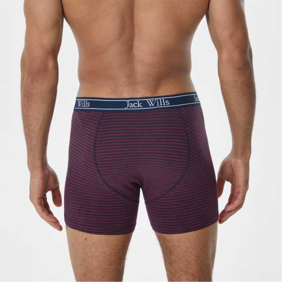 Мъжко бельо Jack Wills Multipack Boxers 3 Pack Дамсън Страйп Jack Wills Multipack Boxers 3 Pack Дамсън Страйп Мъжко бельо