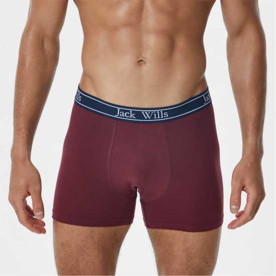 Мъжко бельо Jack Wills Multipack Boxers 3 Pack Нави / Дамс / Грей АОП Jack Wills Multipack Boxers 3 Pack Нави / Дамс / Грей АОП Мъжко бельо