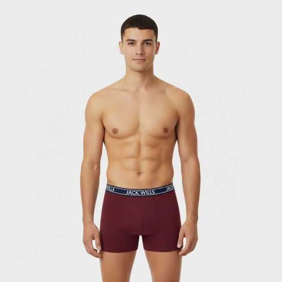 Jack Wills Daundley Multipack Boxers 3 Pack Нави / Дамс / Грей АОП 