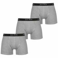 Jack Wills Multipack Boxers 3 Pack Grey/White/Navy Мъжко облекло за едри хора