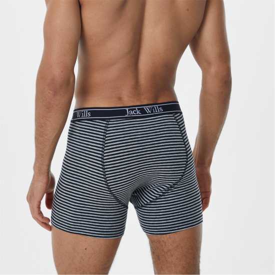 Jack Wills Multipack Boxers 3 Pack Черна полка Мъжко бельо