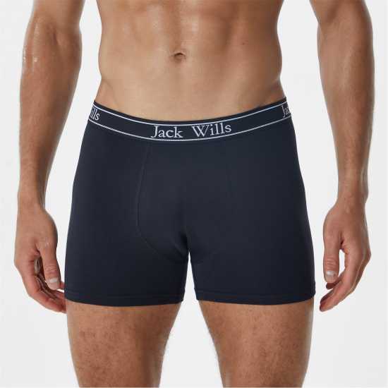 Jack Wills Multipack Boxers 3 Pack Черна полка Мъжко бельо