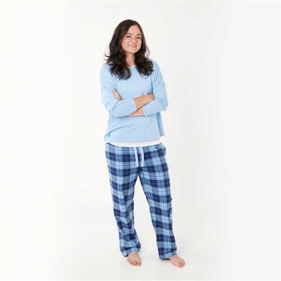 Loungers Ladies Organic Brushed Cotton Lounge Trousers Белуга 