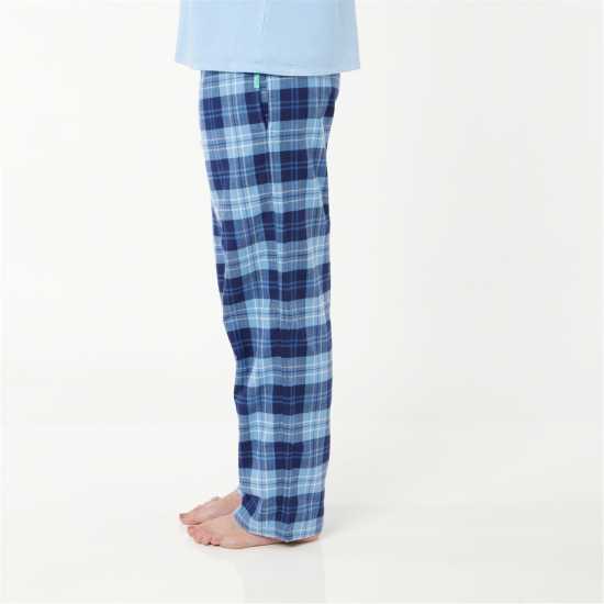 Loungers Ladies Organic Brushed Cotton Lounge Trousers Белуга 