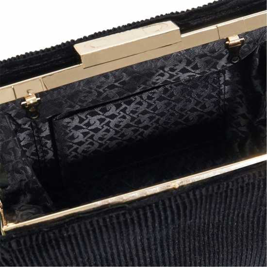 Eclipso Textured Gold Frame Clutch Bag  