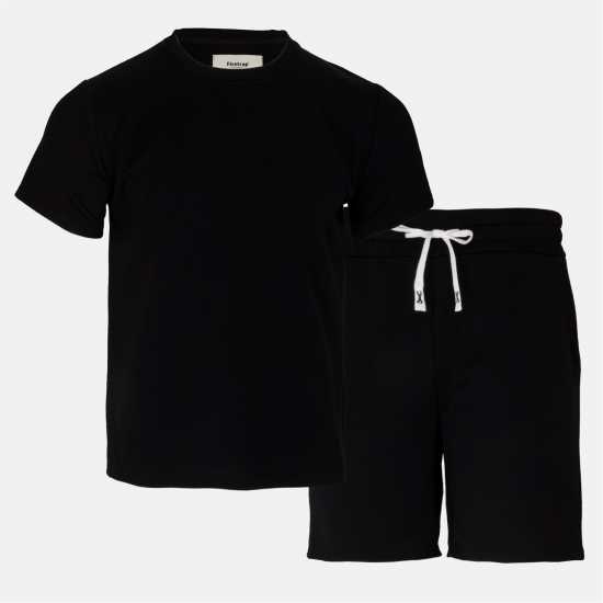 Firetrap Short Tee Set Mens Black 