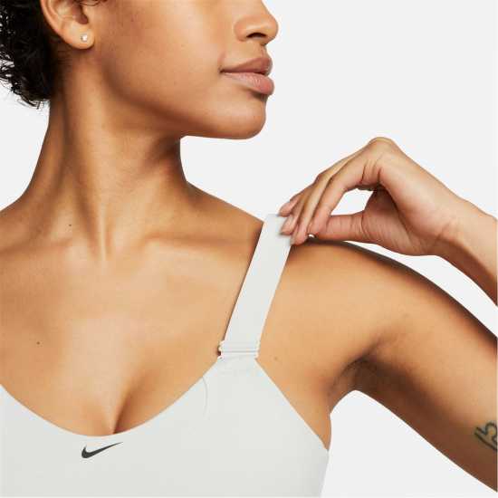 Nike Pro Alpha Sports Bra Womens Light Silver Спортни сутиени
