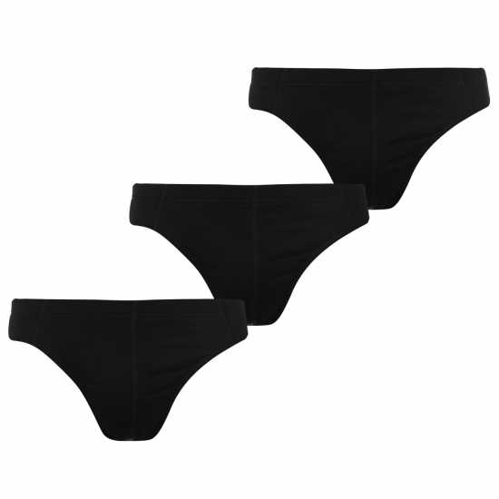 Slazenger 3 Pack Briefs Mens Black 