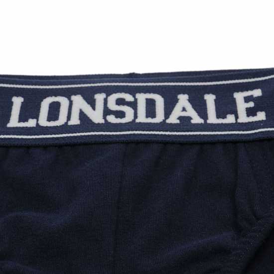 Lonsdale Детски Боксерки 2 Pack Briefs Junior Boys Navy/White Детско бельо