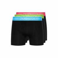Crosshatch Ch Astral 3Pk Boxers Sn99 Black Crosshatch Ch Astral 3Pk Boxers Sn99 Black