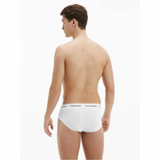 Calvin Klein 3 Pack Briefs White Мъжко облекло за едри хора