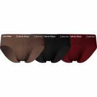 Calvin Klein 3 Pack Briefs Camel/Blk/Red Мъжко облекло за едри хора