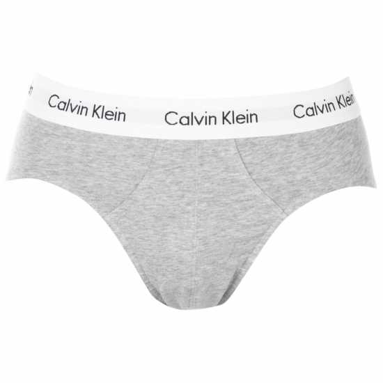 Calvin Klein 3 Pack Briefs Wht/Blk/Gry Мъжко облекло за едри хора