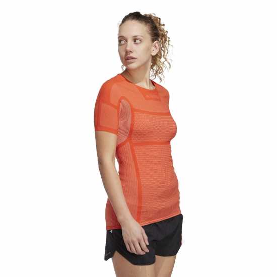 Adidas Drynamo Short Sleeve Light Training Top Womens  Дамски долни дрехи