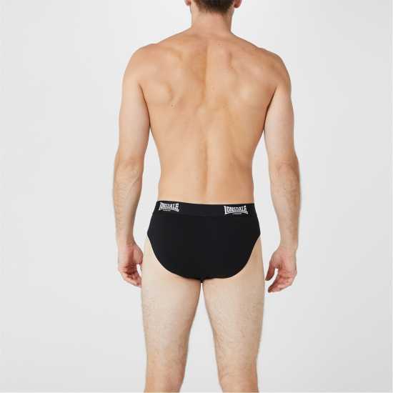 Lonsdale 2Pk Brief Mens Черно 