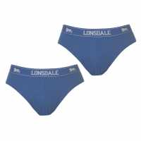 Lonsdale 2Pk Brief Mens Blue Мъжко облекло за едри хора