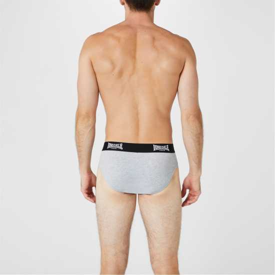 Lonsdale 2Pk Brief Mens Сиво 