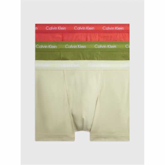 Calvin Klein Pack Cotton Stretch Boxer Shorts Bge/Org/GrnH5L Мъжко бельо