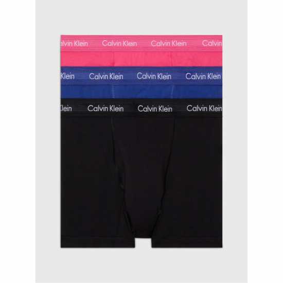 Calvin Klein Pack Cotton Stretch Trunks Pnk/Nvy/Blk NLT Мъжко бельо