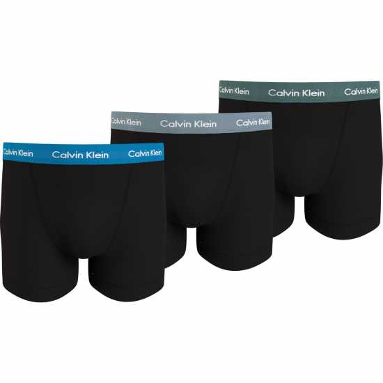Calvin Klein Pack Cotton Stretch Boxer Shorts Blu/Gry/Grn N22 Мъжко бельо