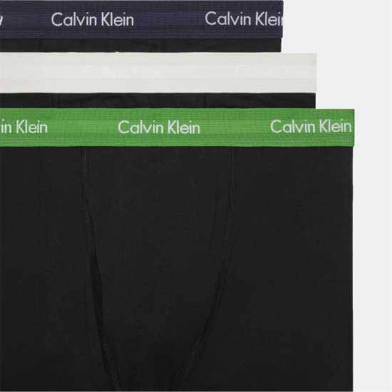 Мъжко бельо Calvin Klein Pack Cotton Stretch Trunks Black/Jade/Silv Calvin Klein Pack Cotton Stretch Trunks Black/Jade/Silv Мъжко бельо