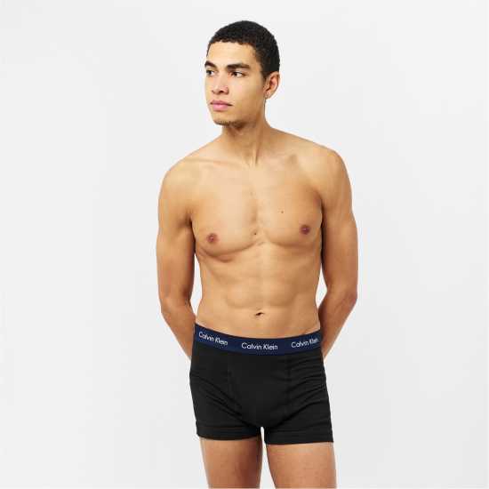 Мъжко бельо Calvin Klein Pack Cotton Stretch Trunks Black/Jade/Silv Calvin Klein Pack Cotton Stretch Trunks Black/Jade/Silv Мъжко бельо