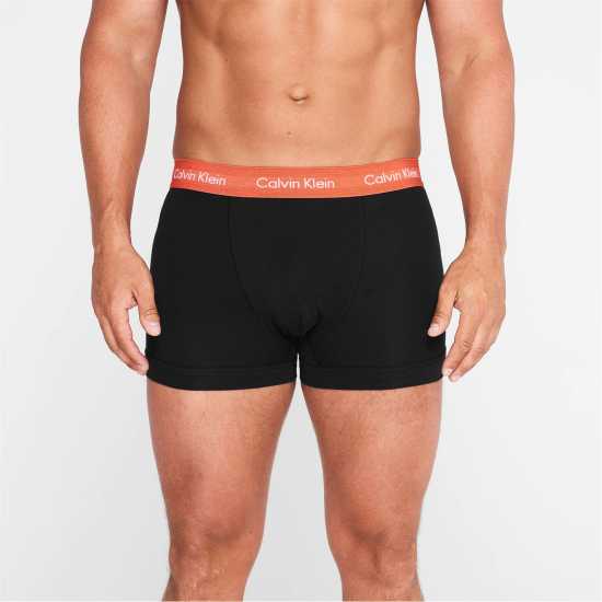 Calvin Klein Pack Cotton Stretch Trunks Blu/Silv/Red Мъжко бельо