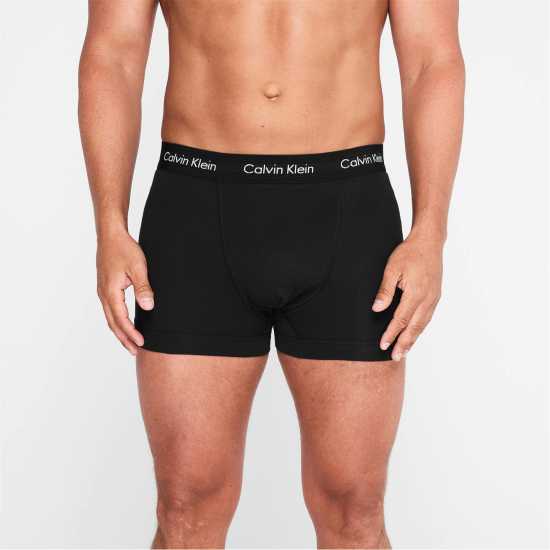 Мъжко бельо Calvin Klein Cotton Stretch Boxer Shorts Син/Син/Сив Calvin Klein Cotton Stretch Boxer Shorts Син/Син/Сив Мъжко бельо