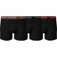 Calvin Klein Pack Cotton Stretch Boxer Shorts Camel/Blk/Red Мъжко бельо