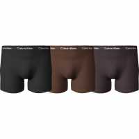 Calvin Klein Pack Cotton Stretch Boxer Shorts Blk/Brn/Umb E0Y Мъжко бельо