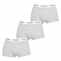 Calvin Klein Мъжки Боксерки 3 Pack Low Rise Boxer Shorts Mens Triple Grey Мъжко бельо