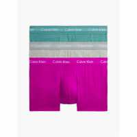 Calvin Klein Мъжки Боксерки 3 Pack Low Rise Boxer Shorts Mens Pink/Gry/GrnH51 Мъжко бельо