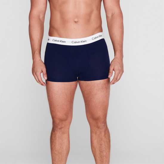 Calvin Klein Мъжки Боксерки 3-Pack Boxer Shorts Mens Син/Бял/Червен Мъжко бельо