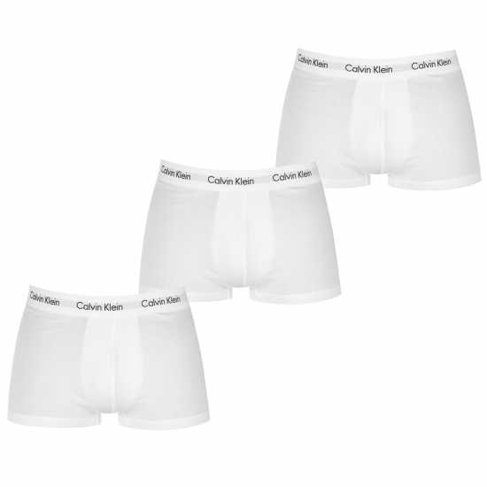 Мъжко бельо Calvin Klein Мъжки Боксерки 3-Pack Boxer Shorts Mens Бяло Calvin Klein Мъжки Боксерки 3-Pack Boxer Shorts Mens Бяло Мъжко бельо