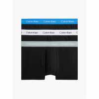 Calvin Klein Мъжки Боксерки 3 Pack Low Rise Boxer Shorts Mens Сиво/Бяло/Синьо CAZ Мъжко бельо