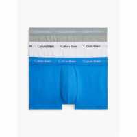 Calvin Klein Мъжки Боксерки 3-Pack Boxer Shorts Mens Сиво/Бяло/АОП E3H Мъжко бельо