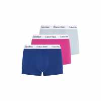 Calvin Klein Мъжки Боксерки 3 Pack Low Rise Boxer Shorts Mens Gry/Pink/BluCAU Мъжко бельо