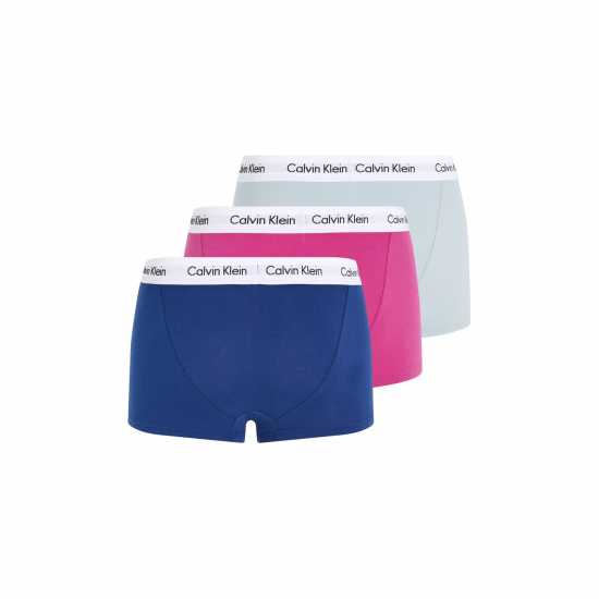 Calvin Klein Мъжки Боксерки 3 Pack Low Rise Boxer Shorts Mens Gry/Pink/BluCAU Мъжко бельо