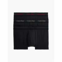 Calvin Klein Мъжки Боксерки 3 Pack Low Rise Boxer Shorts Mens Plum/Red/GryCQ7 Мъжко бельо