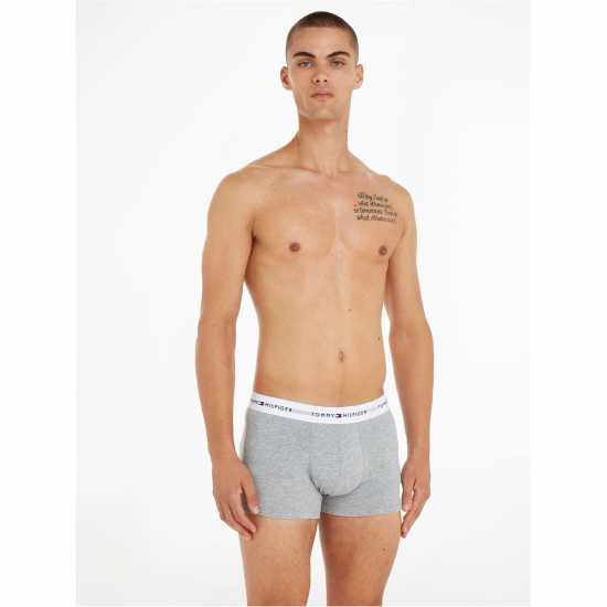 Tommy Hilfiger 3 Pack Signature Boxer Shorts Черно/Бяло/Сиво 0UC Мъжко бельо