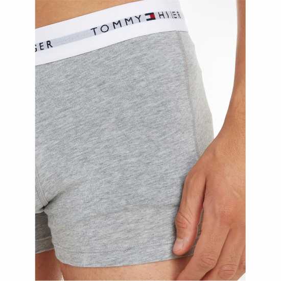 Tommy Hilfiger 3 Pack Signature Boxer Shorts Черно/Бяло/Сиво 0UC Мъжко бельо