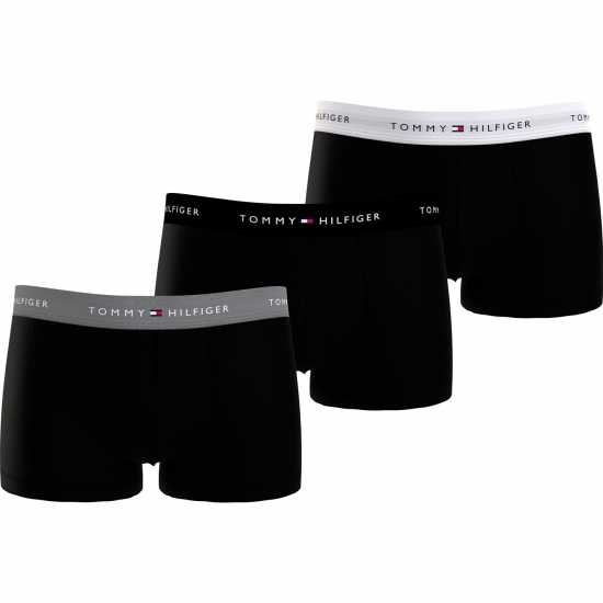 Tommy Hilfiger 3 Pack Signature Boxer Shorts Черно 0UC Мъжко бельо